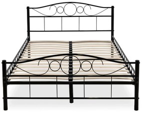 Fém ágy 120 cm Granjeros (fekete) (ágyráccsal). Akció -21%. 1119129