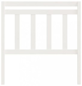 fehér tömör fenyőfa ágyfejtámla 96 x 4 x 100 cm