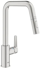 Grohe Start 2021 mosogató csaptelep kihúzható zuhannyal, 2 áram szuperacél 30631dc0 G30631DC0