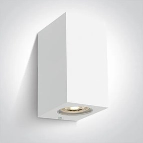 ONE LIGHT 67142K-W OUTDOOR CUBE Modern Kültéri Fali Lámpa Fehér GU10 IP44