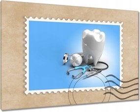 Vászonkép 60x40 Fogászati implantátumok fog