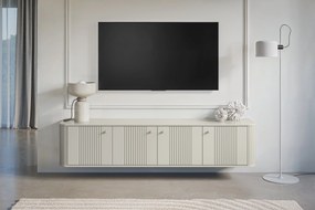 Vesper 4D függő TV-szekrény 187 cm - kasmír / arany fogantyúk