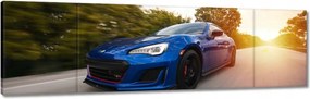 Vászonkép 170x50 Autó-Motor Kék Autó
