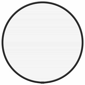 fekete falitükör Ø 30 cm Kerek