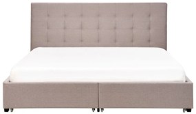 Franciaágy 180 cm ROLLA (ágyráccsal és tárolóhellyel) (világosszürke). 1007489