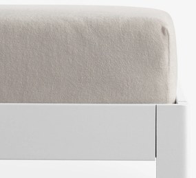 Goldea körgumis nem áteresztő frottír lepedő - szürkésbarna 120 x 200 cm