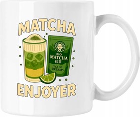 Bögre zöld tea matcha enjoyer fehér 330ml