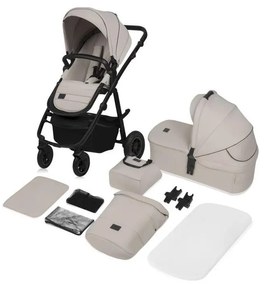 Lionelo - kombinált 2 az 1-ben AMBER PLUS babakocsi, homokszínű