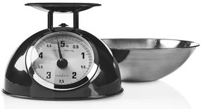 Nedis KASC110BK - Retro konyhai mérleg fekete tállal