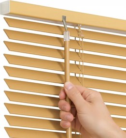 Fa redőny kész vízszintes 25 mm natúr 80x220 cm