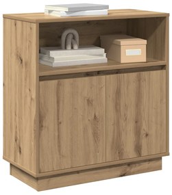 LED-es oldalbordó Artisan tölgy 71x34,5x75 cm Műszaki fa