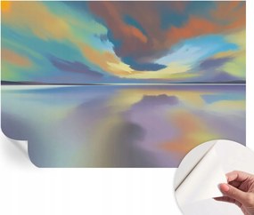 Modern öntapadós fali fotótapéta Szivárvány nyugat 152x104 cm
