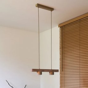 Duolla - IRONLINE kábeles csillár 2xGX53/3W/230V fenyő/tölgy/bézs