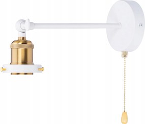 Állítható fali lámpa fém (váz) fehér, lánccal