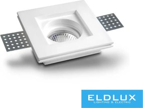 UNIVERSO Gipsz süllyesztett spot lámpatest 1xGU10 100x100x30mm IP20 fehér