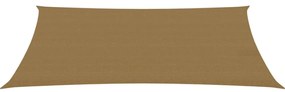 tópszínű HDPE napvitorla 160 g/m² 3 x 5 m