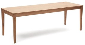 Natúr színű bővíthető étkezőasztal tölgyfa dekoros asztallappal 80x160 cm Yain – Kave Home