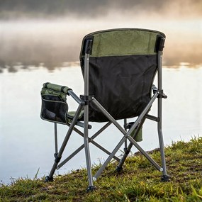 Leziter Comfort karfás horgász szék pohártartóval zöld