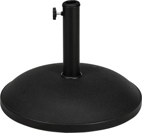 Outsunny rozsdamentes acél napernyő tartó, félkör alakú napernyő tartó, napernyő súly Ø3.8-Ø4.8 cm átmérőjű napernyőkhöz, erkélyre, teraszra, kertbe |