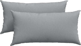vidaXL Kanapé párnák 2 pcs Világosszürke 80 x 40 cm szövet