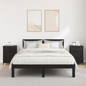 Éjjeli szekrények 2 db Fekete tölgy 40x42x60 cm Szerelt fa
