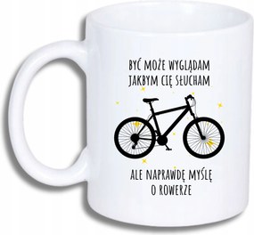 Fehér Bögre Kerékpárosnak Vicces Ajándék MI A Kerékpárról