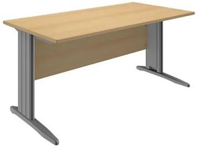 No brand  System irodai asztal, 160 x 80 x 73 cm, egyenes kivitel, bükk mintázat%