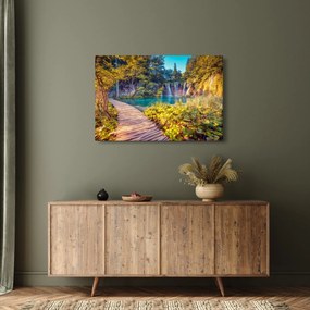 Kép - Plitvicei-tavak, Horvátország (90x60 cm)