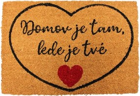 Home Elements Kókuszrost szőnyeg 40 x 60 cm Az otthon ott van, ahol a tévé van