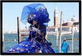 Poszterek keretben 60x40 Velence Karnevál