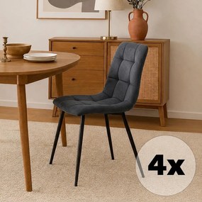 Avenberg ARDEN Étkezőszék szett - 4db, szürke