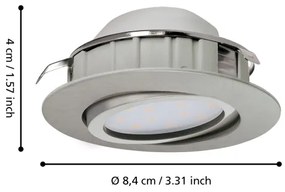 Eglo 95853 - SET 3x LED Beépíthető lámpa PINEDA 1xLED/4,9W/230V