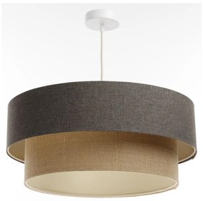 Csillár zsinóron BOHO TRINITI 1xE27/60W/230V szürke/bézs