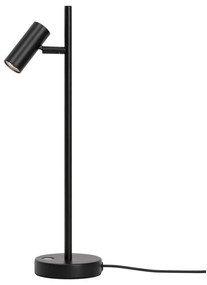 NORDLUX Omari asztali lámpa, állítható lámpafejjel, fekete, beépített LED, 3cm átmérő, 2112245003