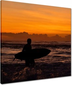 Vászonkép 50x50 Szörfözés nyáron Zanzibár