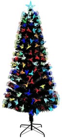 Mű karácsonyfa dekoratív vonós lámpákkal Zöld 240 cm PVC