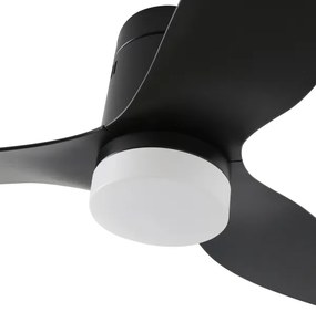 ZEVENTI - LED mennyezeti ventilátor PADUA LED/18W/230V Wi-Fi Tuya fekete + távirányító