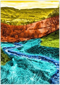 Poszterek 70x100 Hegyi táj Tájkép