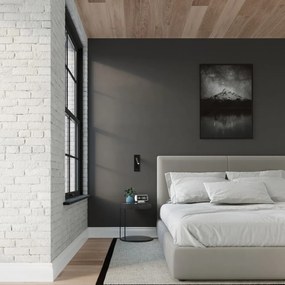 Fekete fém fali lámpa Chimery – Sollux