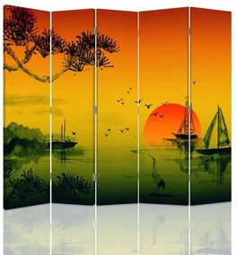 Gario Paraván Japán szépsége Méret: 180 x 170 cm, Kivitelezés: Klasszikus paraván