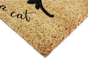 Kókuszrost lábtörlő 40x60 cm Life Is Better With a Cat – Artsy Doormats