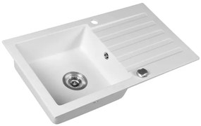 Sapho - konyhai mosogató 78x44 cm gránit/fehér