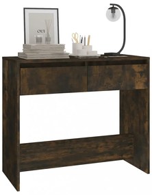 füstös tölgy színű szerelt fa dohányzóasztal 89x41x76,5 cm