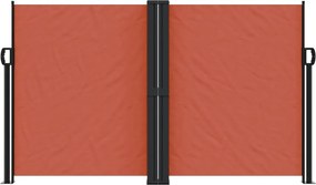 Terrakotta behúzható oldalsó napellenző 140 x 600 cm