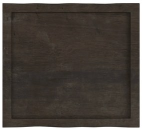 sötétbarna kezelt tömör asztallap 60x50x(2-4) cm
