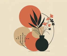 Poszter 60x50cm Váza virágokkal