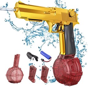 Desert Eagle teljesen automata elektromos vízipisztoly tárral vízi pisztoly felnőtteknek és Gyerekeknek 3.7V LÍtium Akku Nagy Dobtár