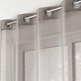 Barna átlátszó függöny 140x240 cm Lissea – douceur d'intérieur