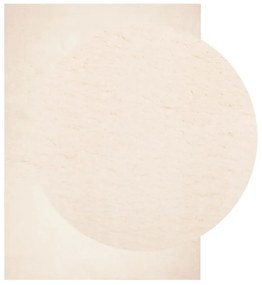 HUARTE bézs rövid szálú puha és mosható szőnyeg 120 x 170 cm