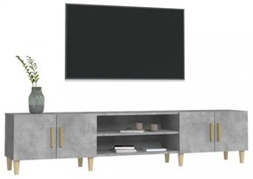 betonszürke szerelt fa TV-szekrény 180x31,5x40 cm
